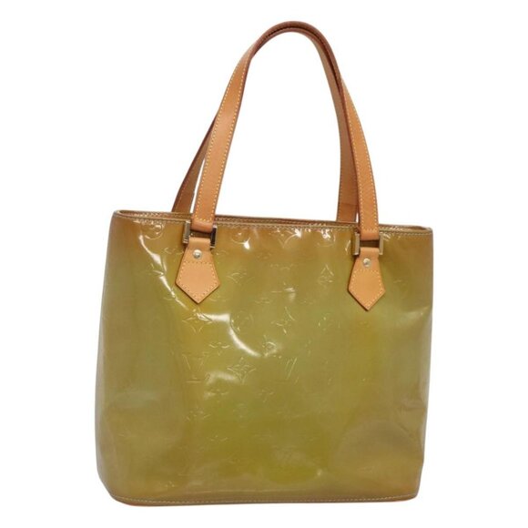 LOUIS VUITTON Monogram Vernis Houston Hand Bag Baby Blue M91005 LV Auth hk2533 - Picture 2 of 16